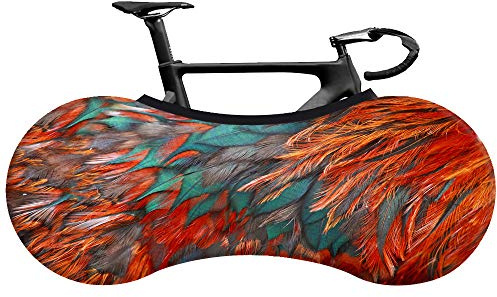 Bicycle Wheel Cover Anti-Dust Indoor Transportation Road Mtb Bike Tires Sock Dirt-Free Storage Bag Washable High Elastic Cycling Travel Protection Cover Gear Garage 158x65cm