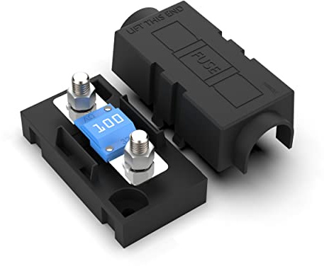 AUPROTEC Sicherungshalter für MIDI Sicherungen, 100 A blau | mit Schutzabdeckung inkl. Midi Sicherung