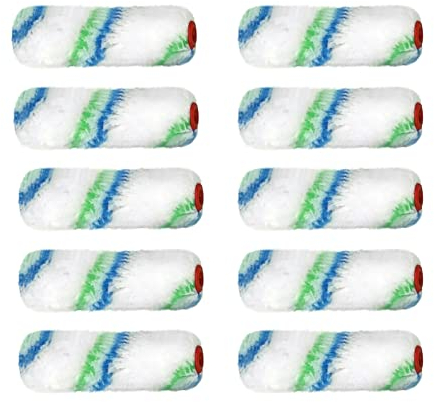 10 cm Farbwaltzen 10 St. Malerwalzen Farbrollen Heizkörperwalze mit 6mm Aufnahme Loch