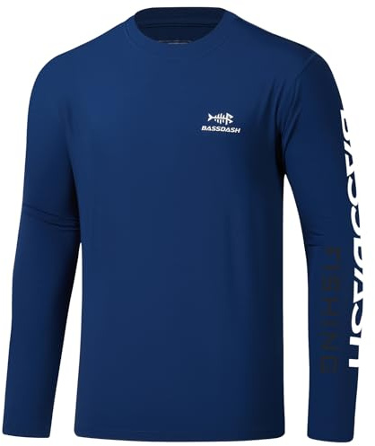 Bassdash Men’s UPF 50+ Sun Protection Long Sleeve Shirts Quick Dry Performance SPF UV Shirt for Outdoors Fishing Hiking FS31M