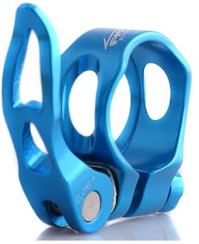 Sattelklemme Mtb Straße Fahrrad Sattelstütze Klemme Aluminiumlegierung Schnellverschluss Mountainbike-Schloss-Sitz-Röhre-Clip-Klemme 31,8mm 34,9 mm Sattelkloben(34.9mm Blue)