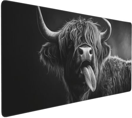 Gaming Mauspad XXL Tier Mousepad 1000x500x4mm Ochse Verlängertes Mauspad Schreibtischauflage,Genähte Kanten Mauspad,Verbessert Präzision und Geschwindigkeit Wasserdicht Geeignet für Büro und Spiele