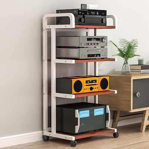 YTSJXN Mobiletto stereo 4 livelli Moderno Scaffale audio-video per Ufficio Soggiorno