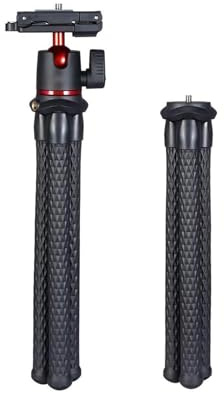 Qukaim MT-11 - Soporte flexible de trípode de pulpo, diseño de plataforma 2 en 1, cabezal de bola de ajuste de 360°, capacidad de carga de 2 kg, compatible con cámara réflex réflex digital de