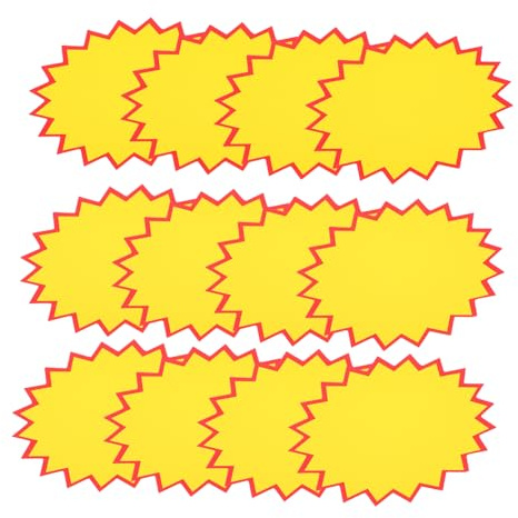 Gadpiparty Etiquetas De Precio 11x8 Cm Papel Resistente Para Soporte De Letreros Publicidad Supermercados y Tiendas Paquete De 100 Unidades