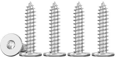 Drenky M3 Delgado Tornillo Torx Autorroscante 50 Piezas Acero Inox A2 V2A M3x25mm Tornillos Roscachapas Autoperforantes de Cabeza Plana Para FijacióN En Madera Y Proyectos DIY