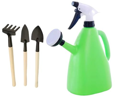 CGACCSD Sprühflasche für Pflanzen, Sprühflasche für Gartenpflanzen, 1 l, für Zimmerpflanzen mit ergonomischem Griff, für Terrasse und Rasen