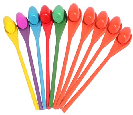 GARIOUANS 10 Sets Wooden Egg and Spoon Game for Sensory Integration Training for Outdoor Family Picnic Kindergarten Activities and Birthday Party Fun