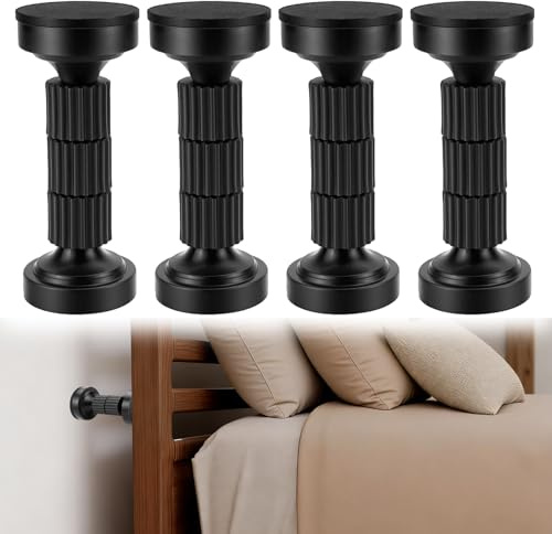 VZXZXE 4 separadores ajustables para cama de pared, 40-115 mm para cabecero, separadores antisacudidas, vigas centrales para camas, sofás, armarios