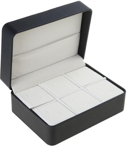 DAWTHTW Professionell manschettknappshållare elegant hårnålar förvaringsbox smycken tillbehör organiserare för affärsmän och daglig användning män manschettknapp organiserare