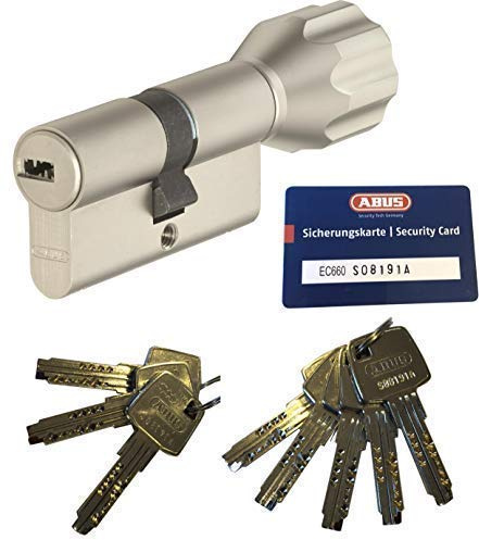 ABUS EC660 ECK660 Profil-Knaufzylinder Länge (a/b) Z30/K30mm (c=60mm) mit 8 Schlüssel, mit Sicherungskarte