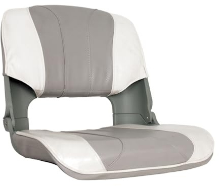 Oceansouth Skipper Folding Seat for Boats (White/Gray) Oceansouth Skipper Klappsitz für Boote (Weiß/Grau) rückenlehne kleine couch boot möbelfüße rückenpolster chaiselongue costway bootssitz rain