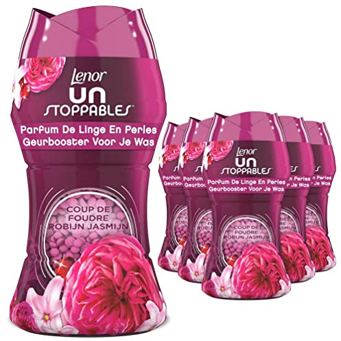 Lenor Parfum de Linge en Perles, 66 Lavages (154g x 6), Coup de Foudre, Pour Un Vent De Fraîcheur Lavage Après Lavage