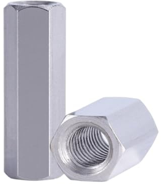 1-10 Stück M3 M4 M5 M6 M8 M10 M12 Buchse auf Buchse Edelstahl Sechskant-Abstandshalter-Kupplungsmutter (Color : 25mm, Size : M10 1pc)
