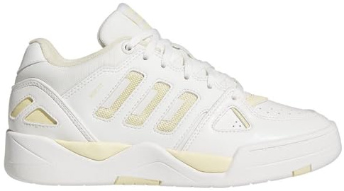 adidas Mujer Midcity Low Shoes, Core White/Easy Yellow/Core White, 38 2/3 EU