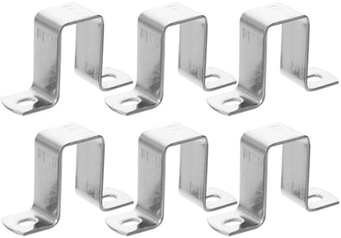 OSALADI Lot de 20 pinces carrées de 40 mm - Pinces en U en acier inoxydable pour le travail du bois - Montage sûr - Pince de clôture robuste en forme de U
