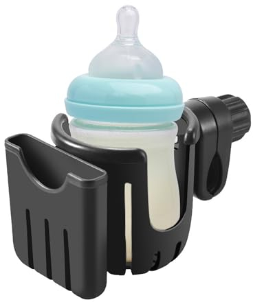 1 Stück Wasserbecherhalter, Kinderwagen-Getränkehalter, Kinderwagen-Universal-Getränkehalter, Fahrradzubehör, Multifunktionaler Wasserflaschenhalter, Geeignet für Kinderwagen, Fahrräder, Rollstühle
