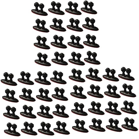 Uonlytech 96stücke Teiliges Kfz Kabelclips Praktische Halterungen Für Ladekabel Kopfhörerkabel Und Mehr Schwarz Zur Kabelorganisation Im Auto Und Büro Installieren Entfernen