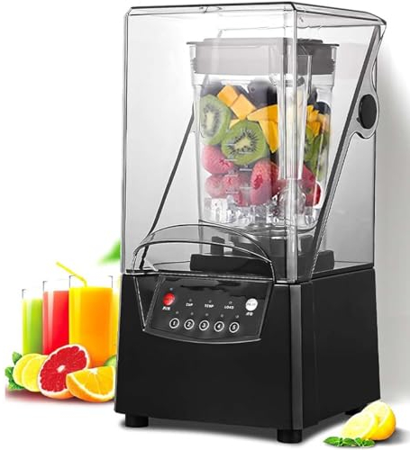 Blender Smoothie Maker, Batteur Sur Socle Commercial 2L, Broyeur à Glace à Lame 17 000 Tr/Min Pour Cuisine, Cuisine Mixeur électrique, Pour Smoothie, Fruits
