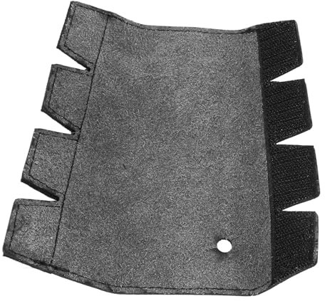 Waldhorn-Handschutz, Leder Rutschfester Schutz Griffwickel Handpolster-Abdeckung Instrumentenzubehör Schwarz, Verschleißfest