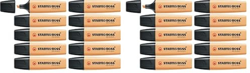 STABILO - Textmarker - BOSS ORIGINAL Pastel - 20er Pack - sanftes Orange