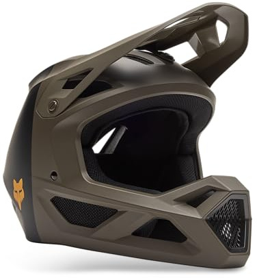 Fox Racing Rampage 5050 CE/CPSC – Mountainbike Helm – MIPS Helm – ECE Fahrradhelm – Leichtes ABS-Material – 360° Belüftung – Verstellbares Visier – Military, Größe: M