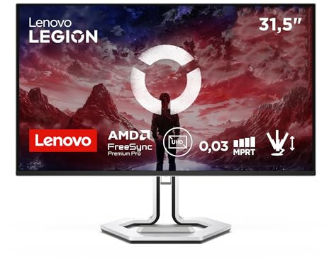 Lenovo Legion Pro 32UD-10 Monitor Gaming 31,5 4K QD-OLED 240Hz | 2560 × 1440 (QHD), 16:9, IPS, 0,5 ms MPRT, 178°/178°, antirreflejos, HDR400, 99% sRGB, 90% DCI-P3, color negro