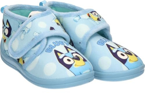 Zapatillas de Casa Media Bota Bluey licencia oficial | Pantuflas Bluey cómodas, suaves y antideslizantes