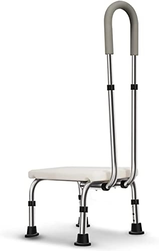 Marchepieds de baignoire avec mains courantes – Pédales de sécurité réglables antidérapantes pour personnes âgées et handicapées – Aide à la mobilité de douche