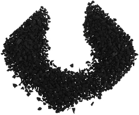 IWOWHERO Gránulos de Caucho Reciclado para Césped Artificial Relleno de Pellets para Campos Deportivos y Césped de Fútbol Saco de 1 Kg Pellets de Caucho para Áreas de Juego Drenaje
