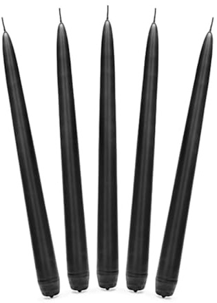 Spitzkerzen 24cm 10Stk. | Schwarz