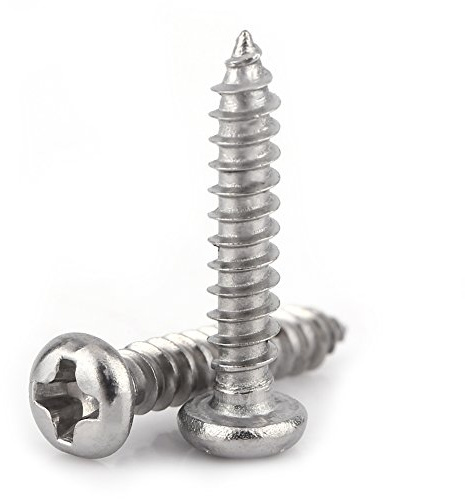 200stk / Set M3 självgängande skruvsats Rostfritt stål Metallskruvar Panhuvud 6Mm / 8Mm / 10 Mm / 12 Mm / 16 Mm / 20 Mm / 25 Mm / 30 Mm