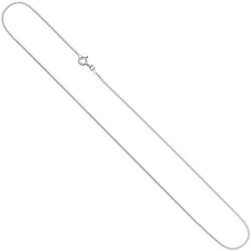 Jobo Damen Panzer-Kette aus 14 Karat 585 Weißgold 1,3 mm 50 cm