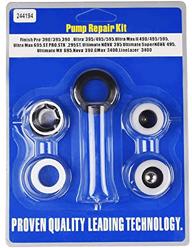 244194 Pump Repair Packing Kit,Pump Repair Kit for Airless Paint Sprayer 295 390 395 490 495 595 3400