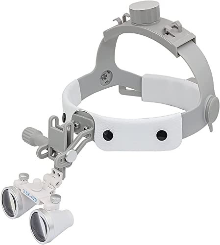 Chirurgische Binokularlupen, Stirnband-Dentallupen, professionelle Lupen mit verstellbarem Kopfband 3,5 x 420 mm, chirurgische medizinische Binokularlupen für zahnärztlichen chirurgischen Ju
