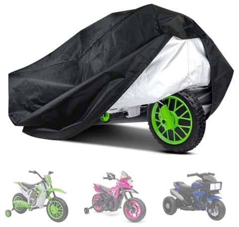 Copertura per moto da bambini, in tessuto Oxford impermeabile, protezione universale per moto elettrica per bambini, resistente all’acqua (104 x 63,5 x 84 cm)