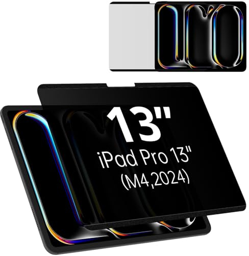 Mamol protector de pantalla magnético anti espía para iPad Pro 13 pulgadas 2024, filtro de privacidad extraíble, anti-Spy/espía película protectora para iPad Pro 13 2024