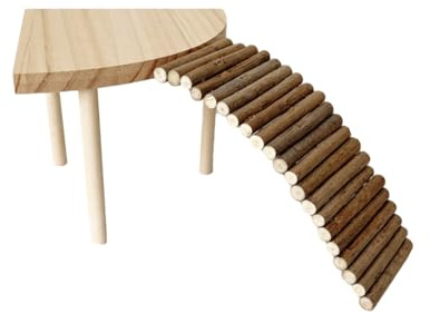 Golden Bear Crevyteg Kletterplattform Ständer Regal für Hamster - Holz Leiter Spielzeug