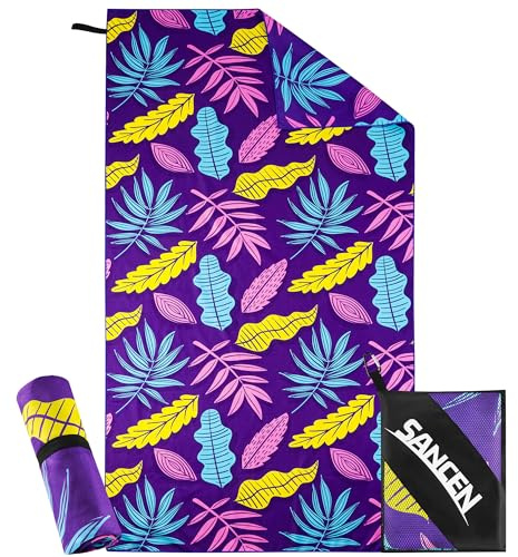 Telo Mare xxl 90×180 cm, Asciugamano Grande In Microfibra Ad Asciugatura Rapida, Telo Bagno Senza Sabbia, Coperta Da Spiaggia Donna