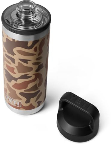 YETI Rambler 18 oz Bottle, Vacuum Insulated, Stainless Steel with Chug Cap, Wetlands Camo