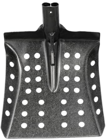 Pelle à Tamiser la Boue en Fer Argentée pour Drain | Trous de Tamisage pour Impuretés, Stable, pour Fossés et Caniveaux, Outil Manuel Réutilisable