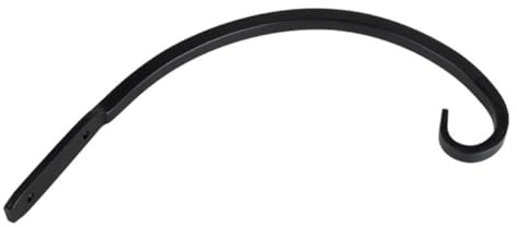 HINTRMENT Basket Bracket, Black Iron Garden with Super Load-Bearing Feature Rust-Resistant Hanging Plant Pot Hanger for Outdoor and Indoor Wall Decoration, Suitable for Wind Chimes and