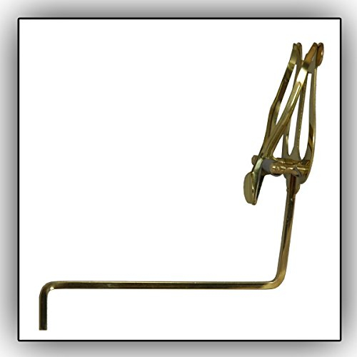 Soundman Marschgabel für Saxophon (Farbe: Gold) - Praktischer Notenhalter für Marschumzüge - Stabiler Halt bei einfacher Anbringung