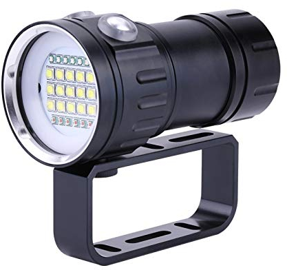 BOROCO Taschenlampe，IPX8 18000lm 500M Tauchen Taschenlampe wasserdichte Lampe Licht Unterwasser Outdoor Camp