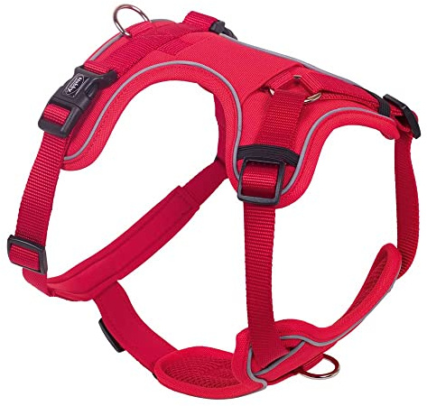 Nobby Komfort Geschirr MAILO, rot, M: Brust: 35-50 cm, Bauch: 60-75 cm, B: 20 mm, 1 Stück