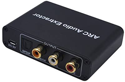 TECKEEN HDMI ARC Audio Extractor Digital DAC to RCA Coax SPDIF 3.5MM Converter Adapter