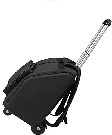 HDYNUZ Akkordeon-Tasche, Akkordeon-Zugstangen-Rollentasche, verdicktes, wasserdichtes Oxford-Gewebe, Musical-Keyboard-Zubehör für 32-120 Bass-Akkordeons, schwarz (Size : 120 Bass)