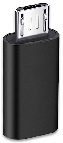 Adattatore USB C a Micro USB, Adattatore MicroUSB Maschio a USB Tipo C Femmina Compatibile con Samsung Galaxy S7/S6/S5/S4/S3, Note 5/4/3, Telefoni Android, Tablet e Dispositivi microUSB (Nero)
