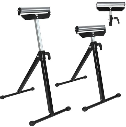 Yznahre 2x Rollenbock Rollbock Klappbock Unterstellbock Arbeitsbock Höhenverstellbar 68cm-107cm, Werkbank Materialständer bis 60 kg