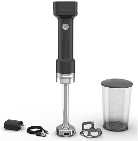 KitchenAid Go Cordless Hand Blender - battery included, KHBRV71, Black Matte